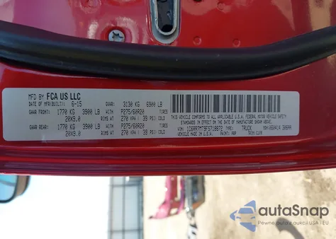 2015 Ram 1500 Sport from USA, damaged, VIN 1C6RR7MT9FS718872